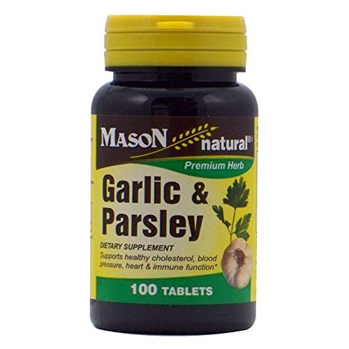 Mason Natural, Garlic and Parsley Dietary Supplement Tablets - 100 Ea
