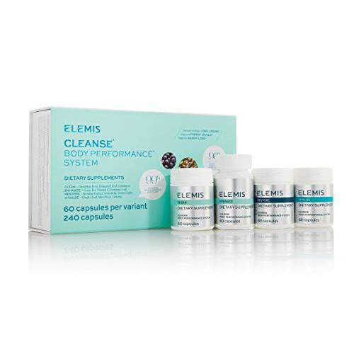 ELEMIS Cleanse* Body Performance System, Dietary Supplements,60 Count (Pack of 4)