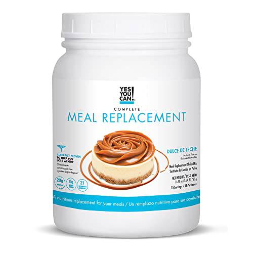Yes You Can Complete Meal Replacement Shake - 15 Servings (Dulce de Leche) - Meal Replacement Protein Powder with Vitamins and Minerals, All-in-One Nutritious Meal Replacement Shakes