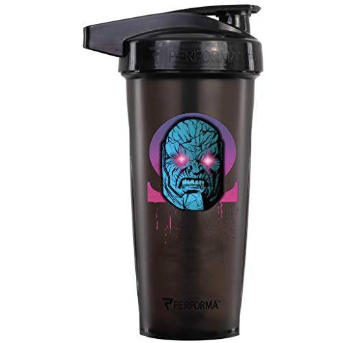 Performa ACTIV Series - DC VILLAINS 28oz Shaker Bottle (DarkSeid), Best Leak Free Bottle with ActionRod Mixing Technology for Your Sports & Fitness Needs