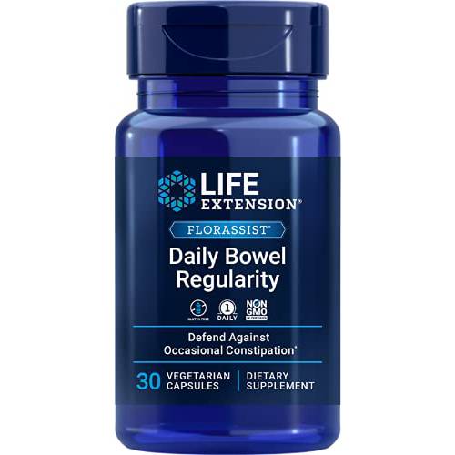 Life Extension FLORASSIST Daily Bowel Regularity, 30 Vegetarian Capsules