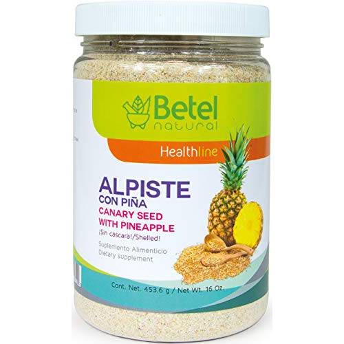 Leche de Alpiste with Pineapple by Betel Natural- No Silica- Great Source of Fiber - 16 Oz