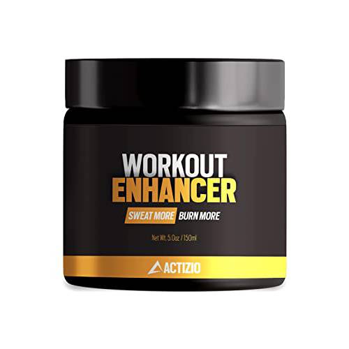 Actizio Sweat More Burn More ’Workout Enhancer’ Gel - Makes You Sweat Faster & Harder Hot Cream for Women and Men 5oz