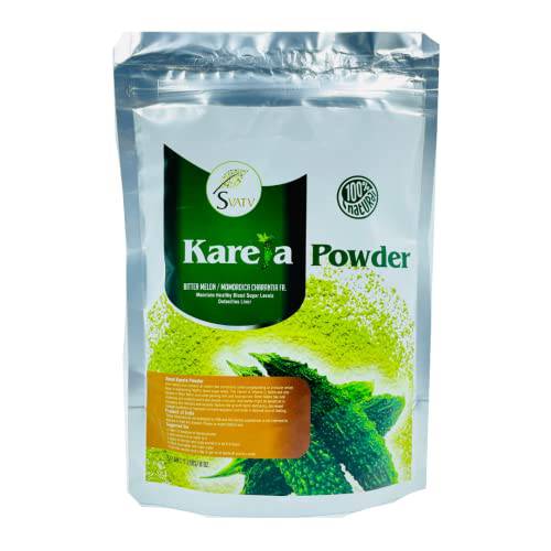 SVATV Karela Powder (Bitter Melon) Momordica Charantia| Good for Skin | Anti-oxidants Properties | No Preservatives | Non GMO | Gluten Free - 227g, Half Pound , 8 Ounce