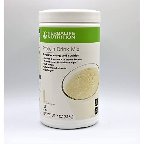 HERBALIFE Protein Drink Mix: Vanilla Flavor 616g, Nutrient Dense Healthy Snack, Protein Booster, Sustains Energy and Satisfies Hunger, High Protein