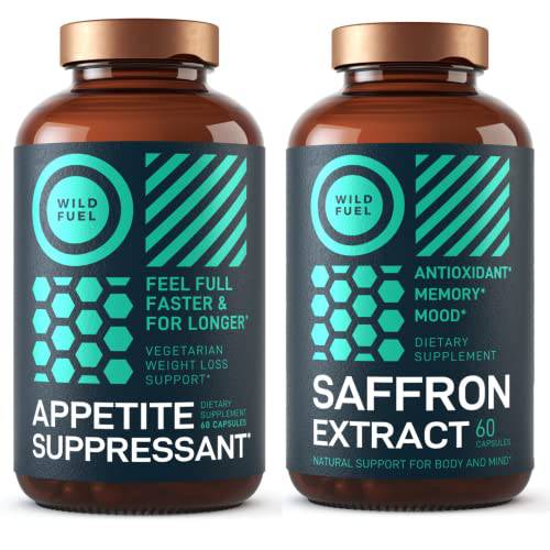 Appetite Suppressant and Saffron Extract Capsules Bundle by Wild Fuel