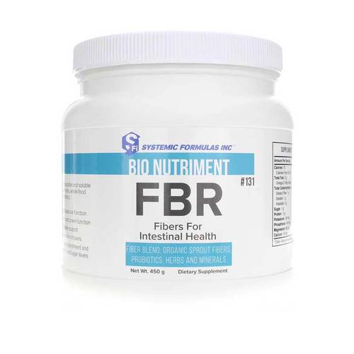 Systemic Formulas Bio Nutriment FBR 131, Fiber for Intestinal Health (450 Gram / 16 Oz). Fiber Blend, Organic Sprout Fibers, Probiotics, Herbs and Minerals.