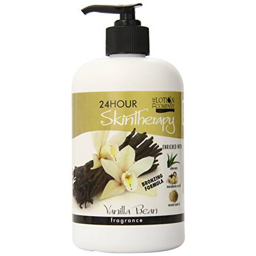 The Lotion Company, 24 Hour Skin Therapy Bronzing Lotion (Vanilla Bean with Bronzer), 16 Fl Oz