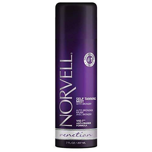 Norvell Venetian Sunless Self Tanner Mist - Airbrush Spray Tan Solution with Bronzer for Instant Sun Kissed Tanning Glow Spray Tan, 7 fl.oz.
