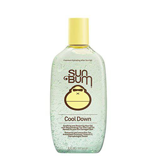 Sun Bum Cool Down Aloe Vera Gel | Vegan After Sun Care with Cocoa Butter to Soothe and Hydrate Sunburn Pain Relief | 8 oz, Model:Sun Gel