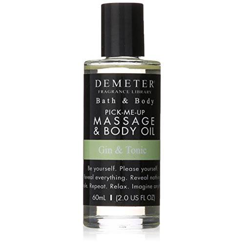 Demeter Massage and Body Oil for Unisex, Gin and Tonic, 2 Ounce