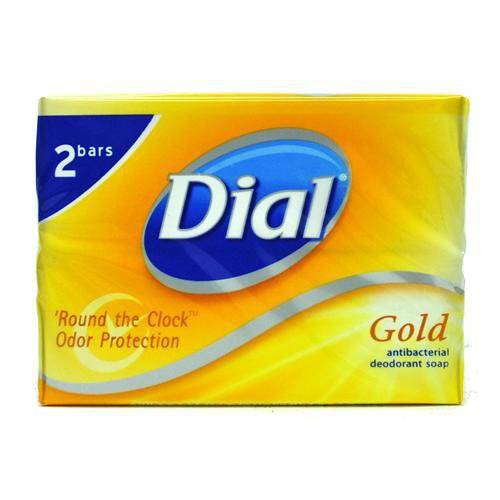 Dial Gold Antibacterial Deodorant Soap, 2 Pack, Total Net Wt 6.4 oz
