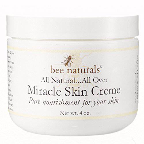 Bee Naturals Miracle Skin Creme - All Natural Skin Cream - Pure Nourishment for Your Skin (4 Oz)