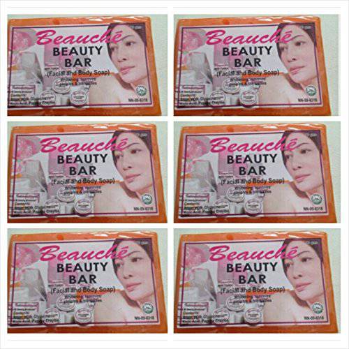 6 Pack Beauche Kojik Facial & Body Bar Soap