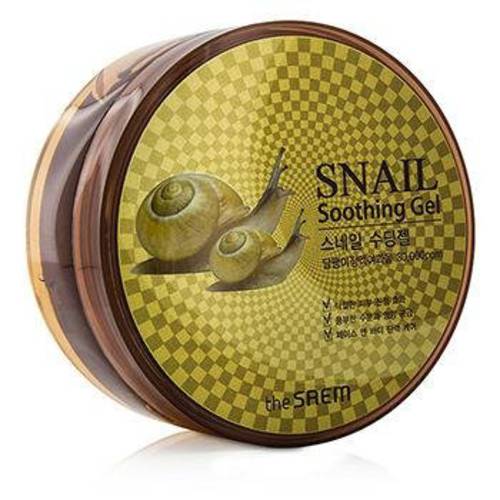 [the SAEM] Snail Soothing Gel 10.14 fl. oz. (300ml) - Body Moisturizer, Snail Soothing Gel to Soothe Sensitive or Dry Skin