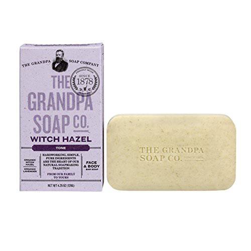 Grandpa’s Witch Hazel Bar Soap Soft and Gentle, 4.25 Ounce