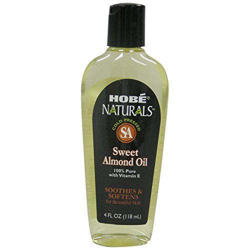 Hobe Naturals Sweet Almond Oil, 4-Fluid Ounce (Pack of 3)