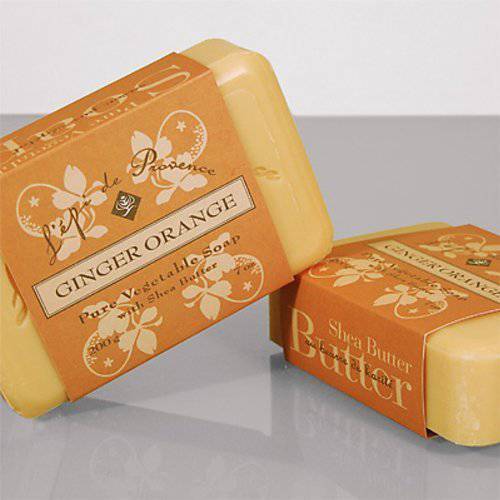 L’Epi de Provence Shea Butter Enriched French Bath Soap - Ginger Orange - 7 oz. - 200g
