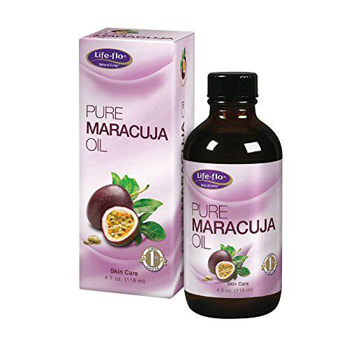 Life-Flo Pure Maracuja Oil (Passion Fruit Seed Oil) | Natural Moisturizer w/Vitamins, Minerals & EFAs for Hair, Face, Skin, Nails & Body | 4 fl oz.