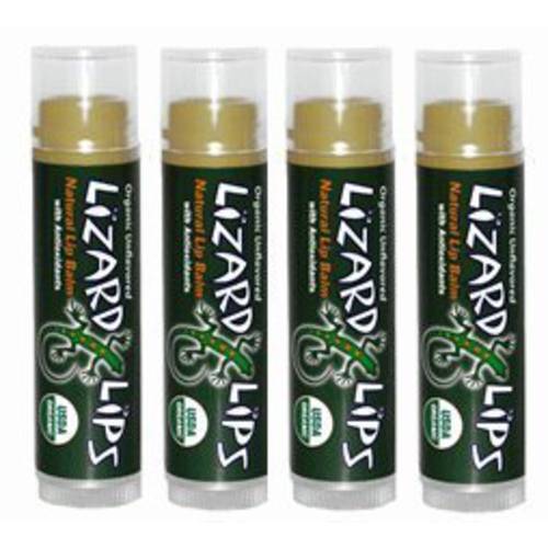 Lizard Lips USDA Certified Organic 4 Pack - Unflavored