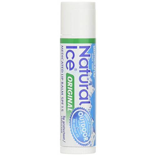 Mentholatum Natural Ice Lip Balm Original SPF 15 1 Each ( Packs of 48), 0.16 Ounce (Pack of 48)