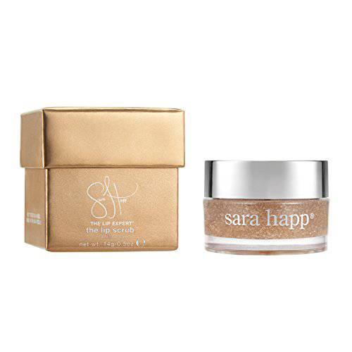 sara happ The Lip Scrub: Vanilla Bean Sugar Scrub, Exfoliating Lip Treatment, Moisturizer for Dry and Flaky Lips, Vegan, 0.5 oz