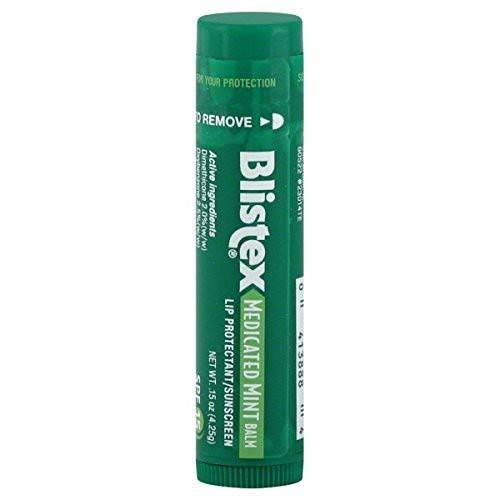 Blistex Medicated Mint Balm SPF 15 0.15 oz (Pack of 5)