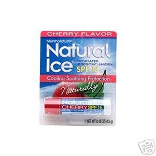 Natural Ice Medicated Lip Protect SPF 15 Cherry 12 Pkgs