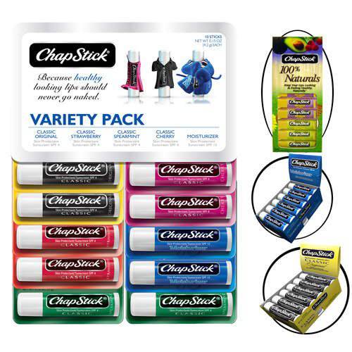 Chapstick Lip Balm Variety Pack - 12 Sticks