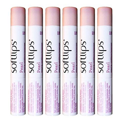 Softlips Tinted Lip Conditioner/Moisturizer, Pearl, 0.07 oz (Pack of 6)