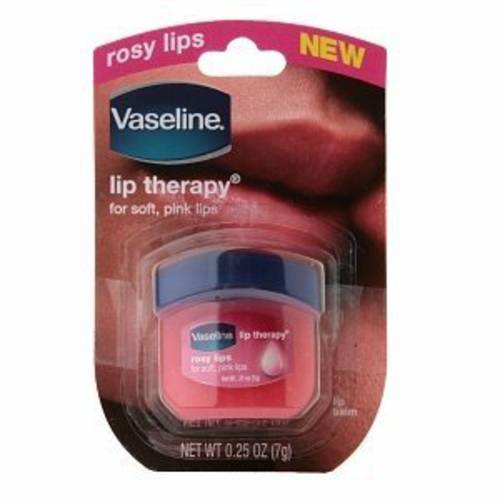 Vaseline, Rosy Lips, Lip Therapy.25 OZ, (Pack of 3), Violet, 75.0Ounce