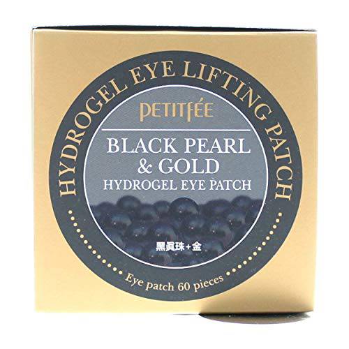 Black Pearl & Gold Hydrogel Eye Patch, 60 Patches, Petitfee