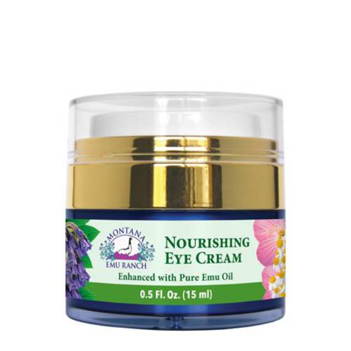 Montana Emu Ranch - Nourishing Eye Cream 0.5 Ounce - Enhanced with Pure Emu Oil