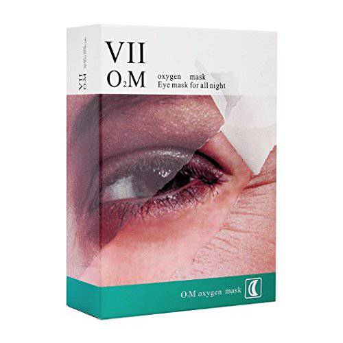 VIIcode O2M Oxygen Eye Mask Night Repair Customized Skin Care Reducing Dark Circles, Puffiness and Wrinkles Anti Aging Eye Gels Pads Patches Sheets,6 Pairs/Box