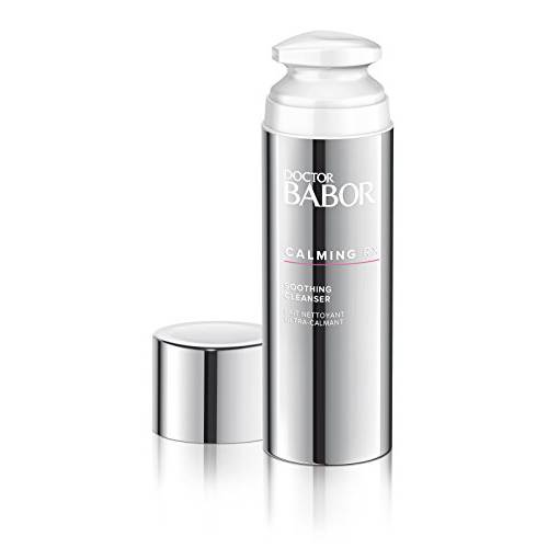 DOCTOR BABOR CALMING RX Soothing Cleanser, Gentle Milk Facial Cleanser, Strengthens and Soothes with Anti-Bacterial Microsilver and Neuroxyl, Non-Irritating for Sensitive, Dry, and Acne Prone Skin