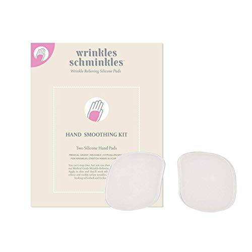 Wrinkles Schminkles Hand Wrinkle Patches, 2-Pack, Reusable Hypoallergenic Silicone Pads for Dry Cracked Hands