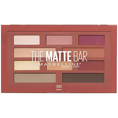 Maybelline New York The Matte Bar Eyeshadow Palette, 300 THE MATTE BAR, 1 Count