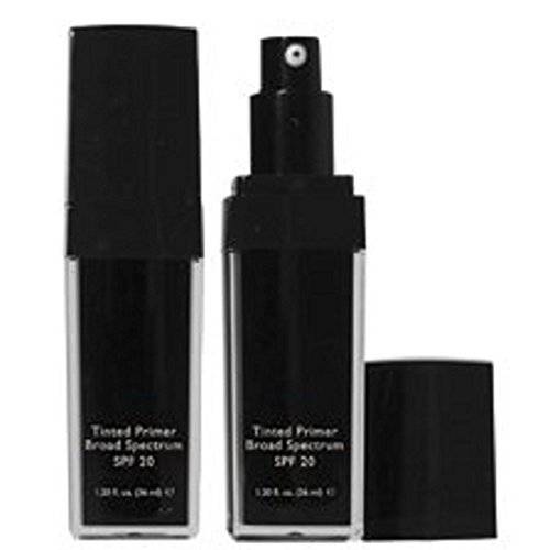 Tinted Face Primer Broad Spectrum SPF 20 - Demi-Matte Finish - Brightens Provides Anti Wrinkle Benefits - and Protects the Skin From Harm UV Rays - Leaving the Complexion Smooth (Medium)