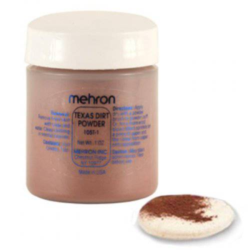 Mehron Texas Dirt Special Effects Makeup Powder (0.75 oz), Medium
