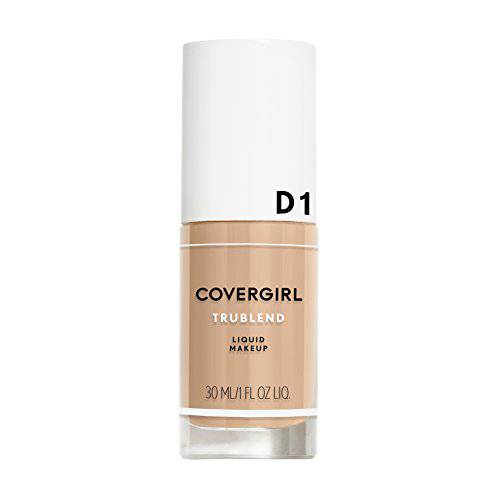 COVERGIRL truBlend Liquid Foundation Makeup Creamy Beige D1, 1 oz (packaging may vary)