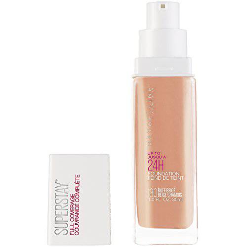 Maybelline Super Stay Full Coverage Liquid Foundation Makeup, Buff Beige, 1 fl. oz. (Packaging May Vary)