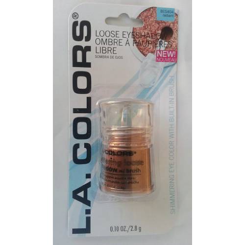 L. A. Colors Expressions Shimmering Loose Eyeshadow, BES404 Radiant. Net Wt 0.10 Oz (2.8 G)