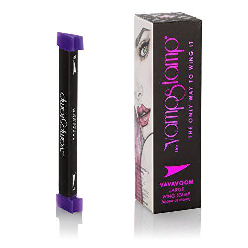 Vamp Stamp VaVaVoom Winged Eyeliner Stamp - Easy Cosmetic Applicator for Infallible Wings, Kitten/Small