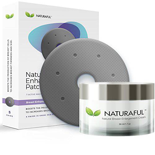 Naturaful 3 PACK NEW Breast Enhancement Cream & Enhancement Patch BUNDLE - Natural Breast Enlargement, Firming and Lifting | Includes Handbook | $429 Value