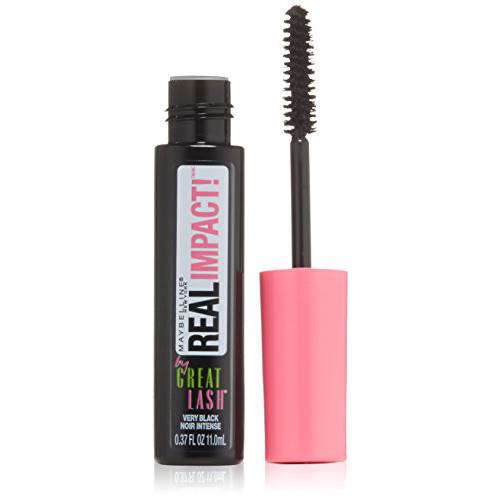 Maybelline New York Great Lash Real Impact Washable Mascara, Very Black, 0.37 Fluid Ounce