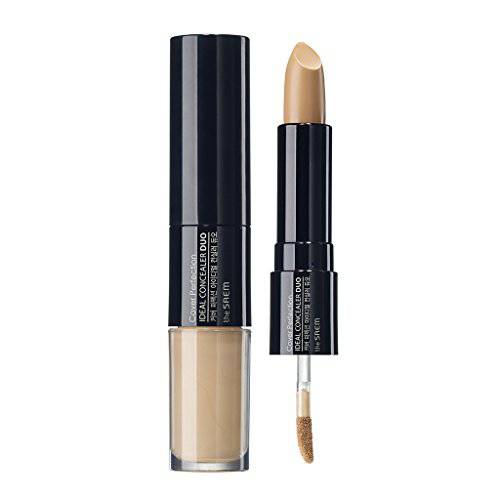 THESAEM Cover Perfection Ideal Concealer Duo (1.5Natural Beige) | Dual Type Full Coverage Concealer, High Adherence High Pigmented, No Clumping in Wrinkles, Crease-Proof Concealer