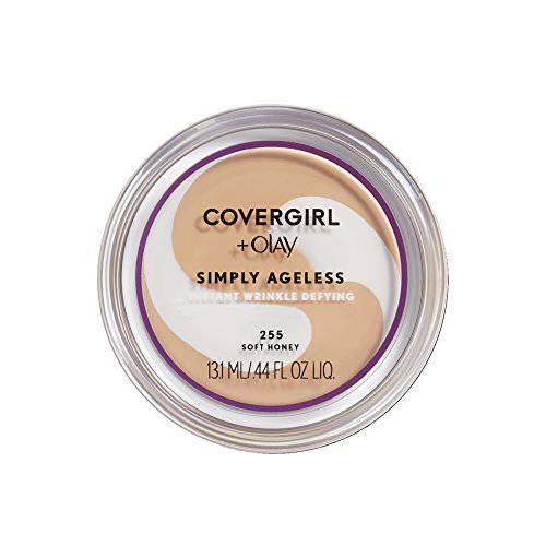 CoverGirl & Olay Simply Ageless Foundation, Soft Honey 255, 0.40-Ounce Package