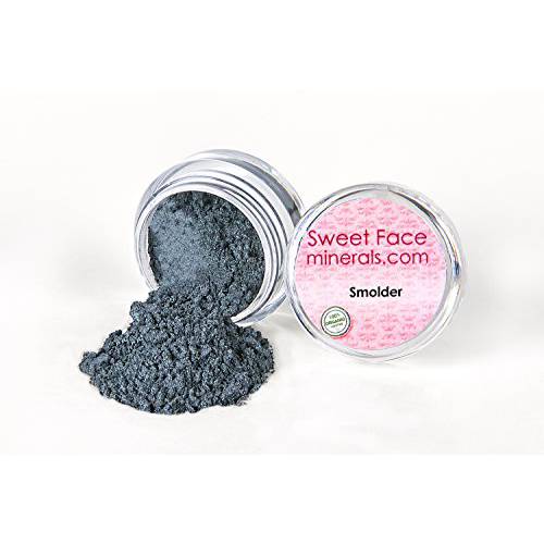 SMOLDER EYE SHADOW Mineral Makeup Dark Gray Sheer Bare Skin Brow Liner Powder