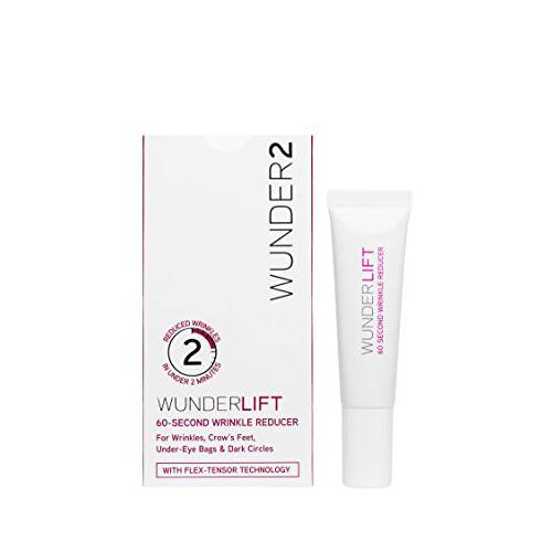 WUNDER2 WUNDERLIFT 60 Second Wrinkle Reducer - Lightweight Under Eye Cream to Reduce Lines and Dark Circles with Retinol and Hyaluronic Acid, 0.40 Fl Oz