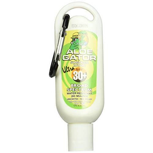 Aloe Gator SPF 30+ Lotion with Carabiner (1.5-Ounce)